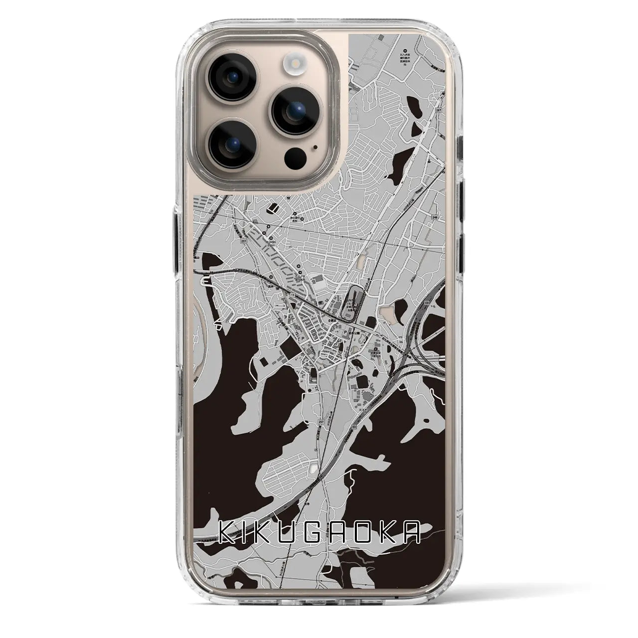 【企救丘(福岡県)】地図柄iPhoneケース(MagSafeタイプ)