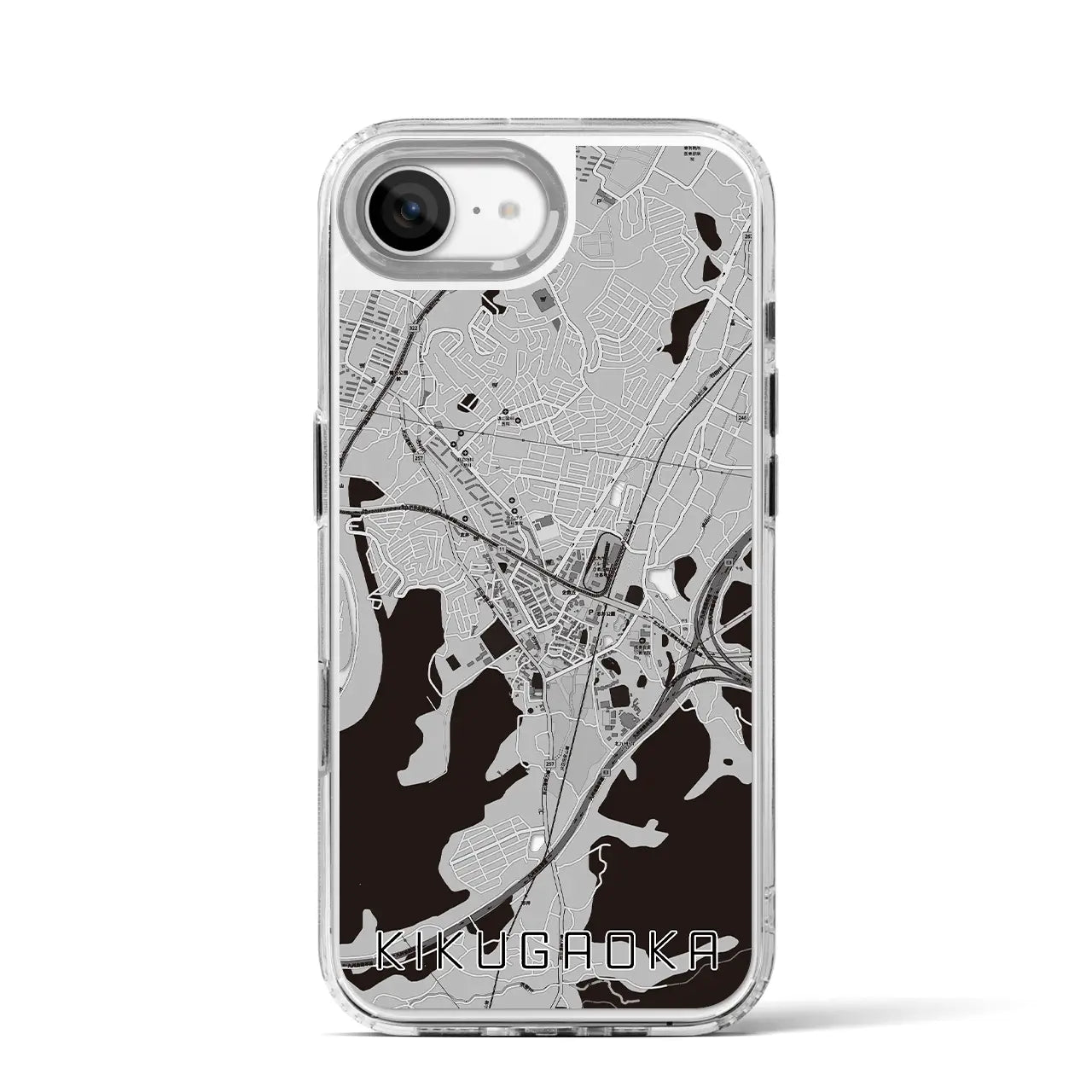 【企救丘(福岡県)】地図柄iPhoneケース(MagSafeタイプ)