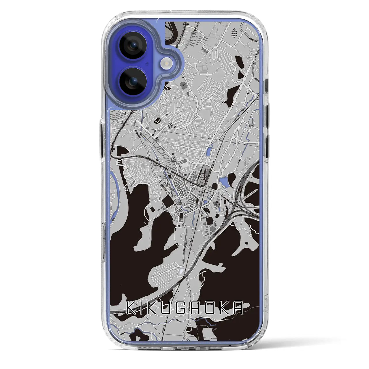 【企救丘(福岡県)】地図柄iPhoneケース(MagSafeタイプ)