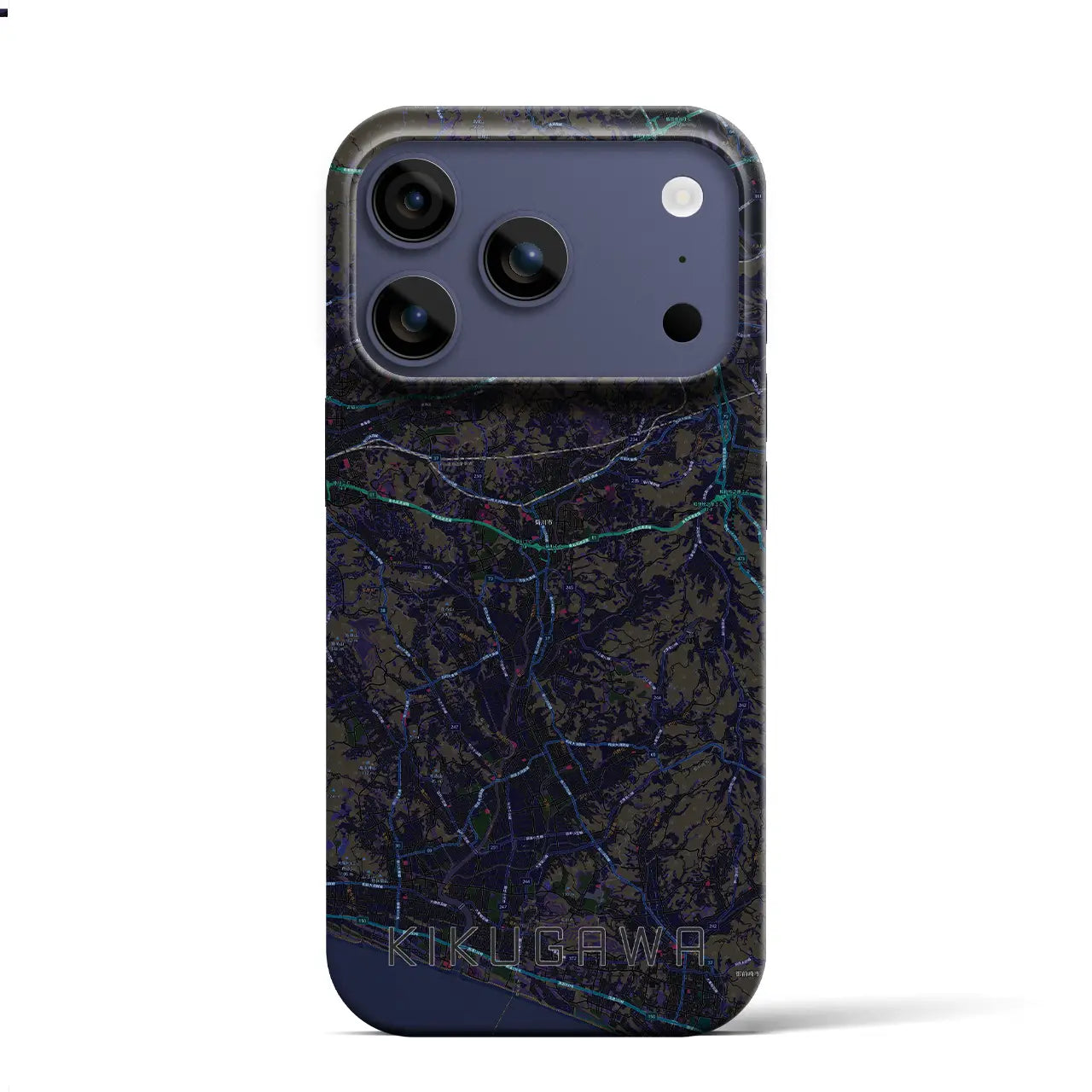 【菊川(静岡県)】地図柄iPhoneケース(バックカバータイプ)