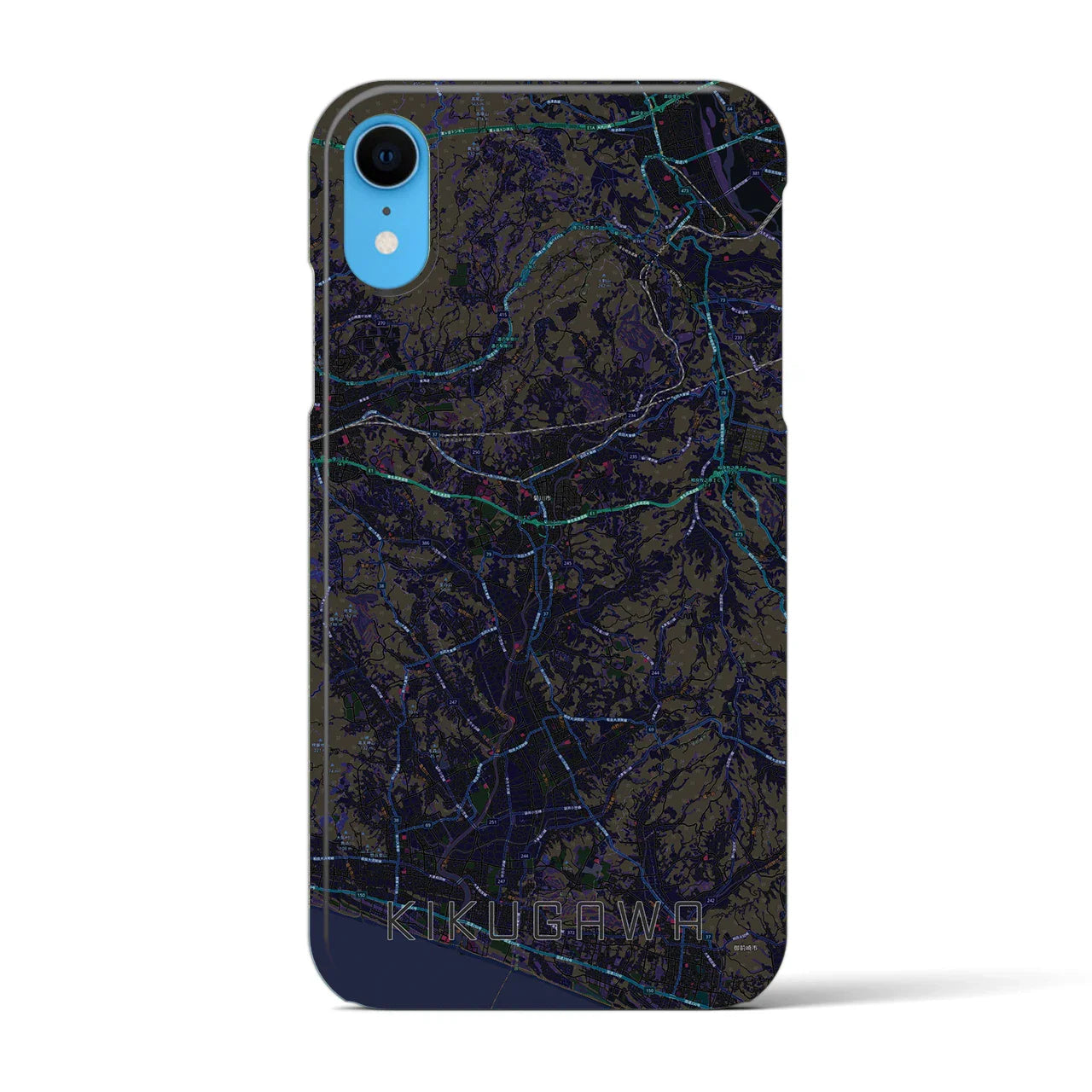 【菊川(静岡県)】地図柄iPhoneケース(バックカバータイプ)