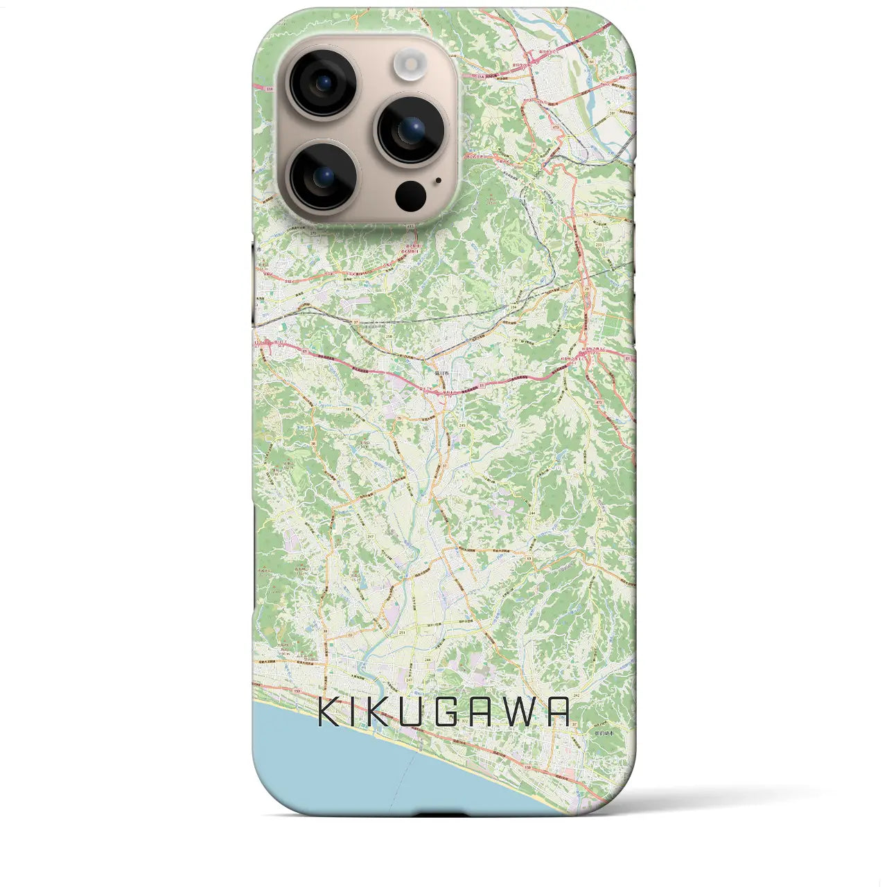 【菊川(静岡県)】地図柄iPhoneケース(バックカバータイプ)