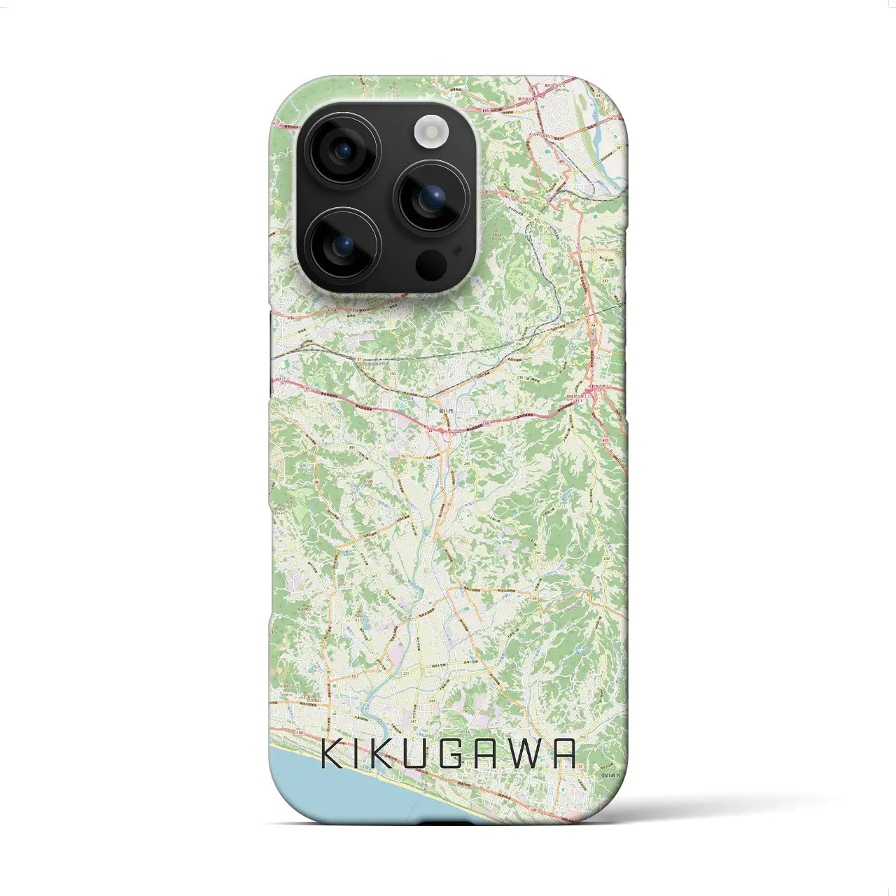 【菊川(静岡県)】地図柄iPhoneケース(バックカバータイプ)