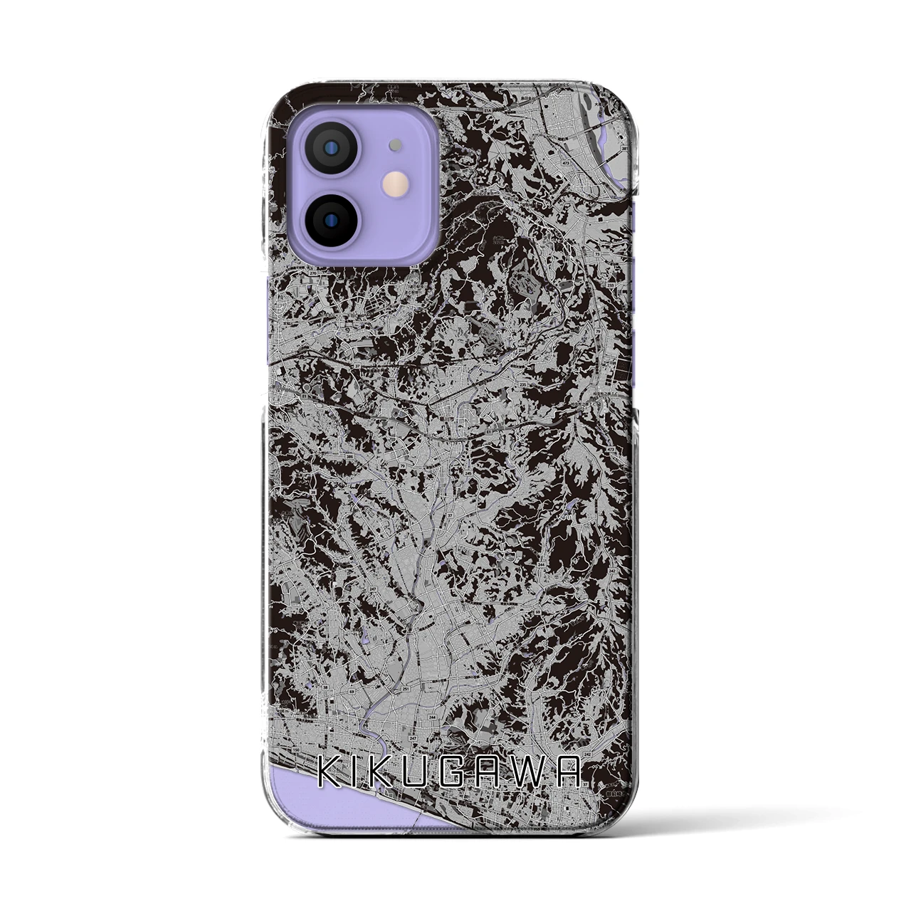 【菊川(静岡県)】地図柄iPhoneケース(クリアタイプ)