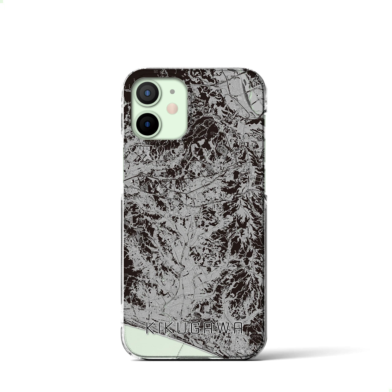 【菊川(静岡県)】地図柄iPhoneケース(クリアタイプ)