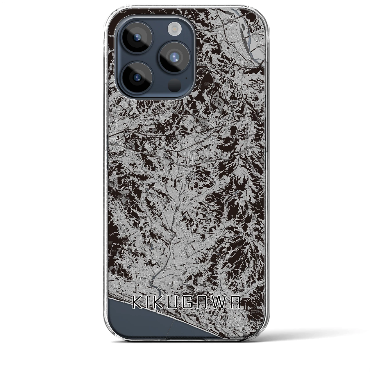 【菊川(静岡県)】地図柄iPhoneケース(クリアタイプ)
