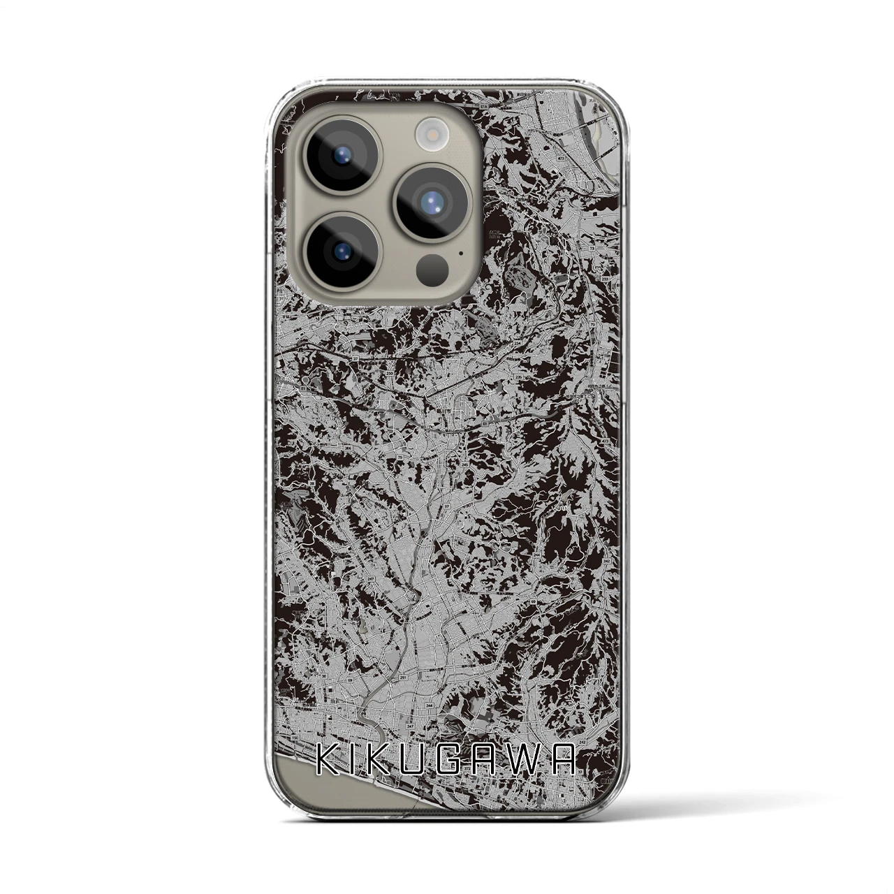 【菊川(静岡県)】地図柄iPhoneケース(クリアタイプ)