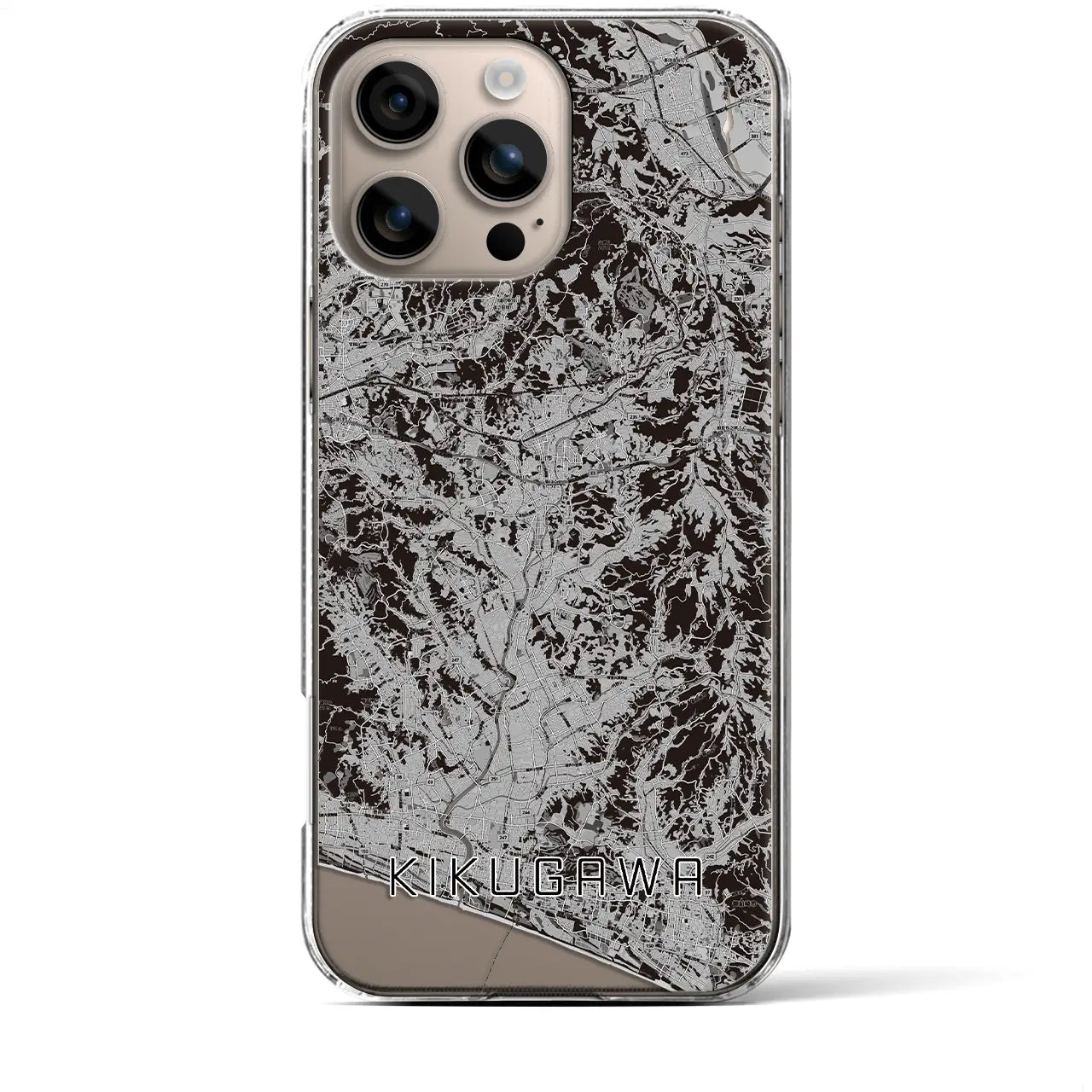 【菊川(静岡県)】地図柄iPhoneケース(クリアタイプ)