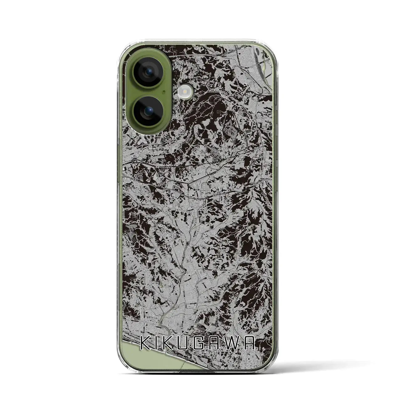 【菊川(静岡県)】地図柄iPhoneケース(クリアタイプ)