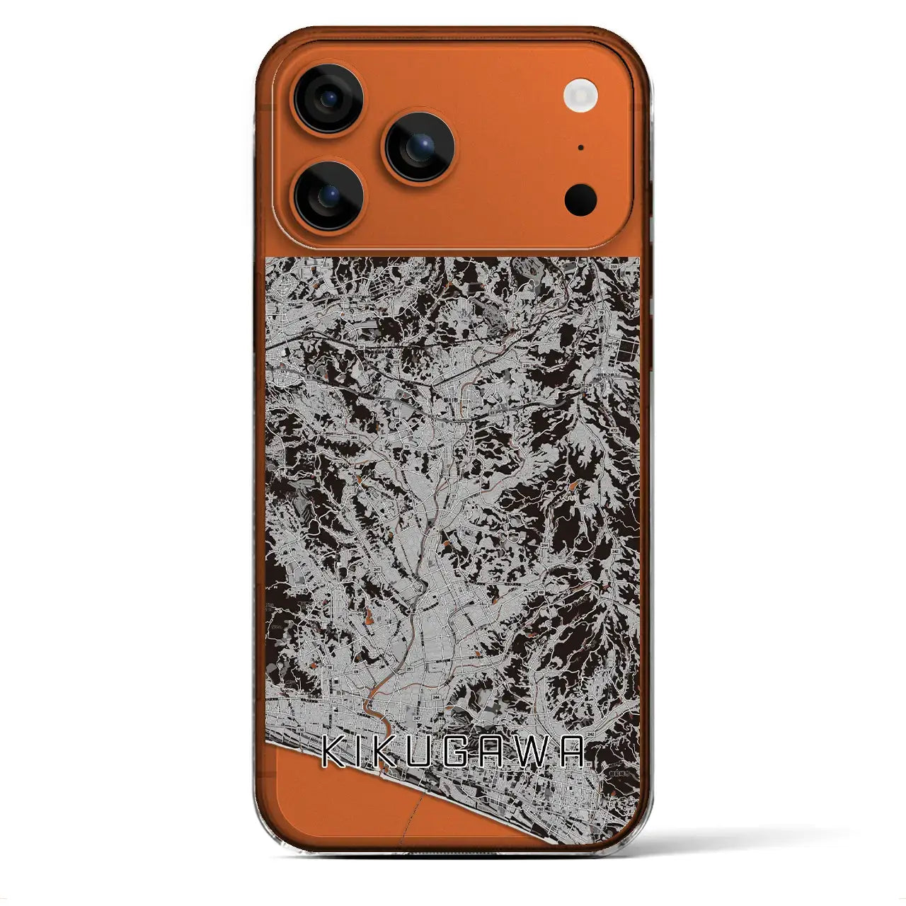 【菊川(静岡県)】地図柄iPhoneケース(クリアタイプ)