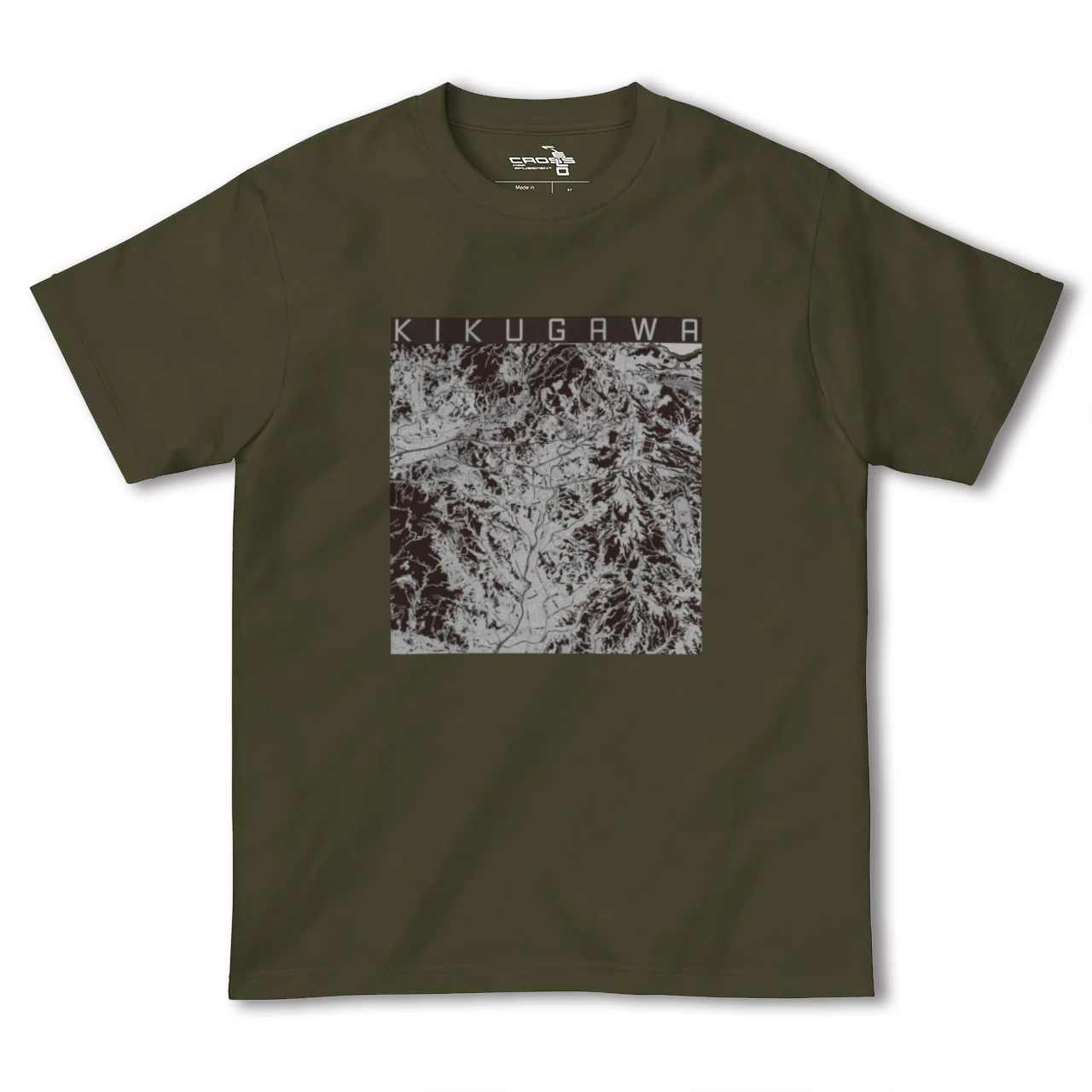 【菊川(静岡県)】地図柄ヘビーウェイトTシャツ