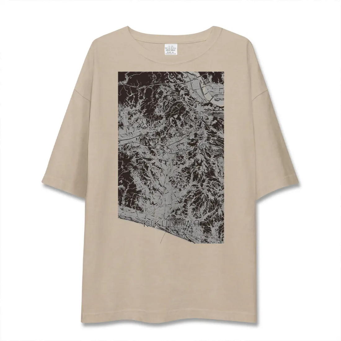 【菊川(静岡県)】地図柄ビッグシルエットTシャツ