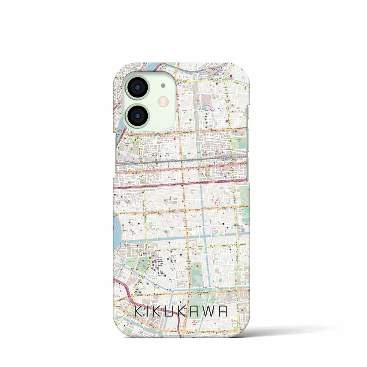 【菊川(東京都)】地図柄iPhoneケース(バックカバータイプ)