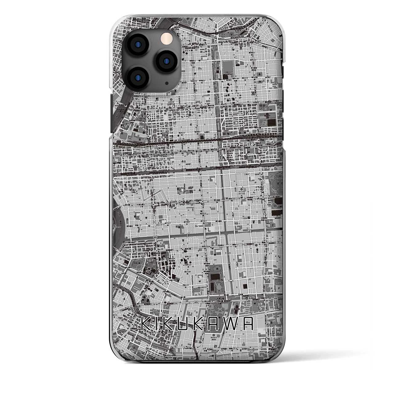 【菊川(東京都)】地図柄iPhoneケース(クリアタイプ)