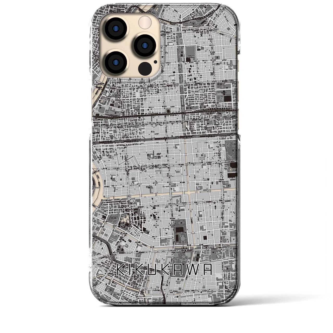 【菊川(東京都)】地図柄iPhoneケース(クリアタイプ)