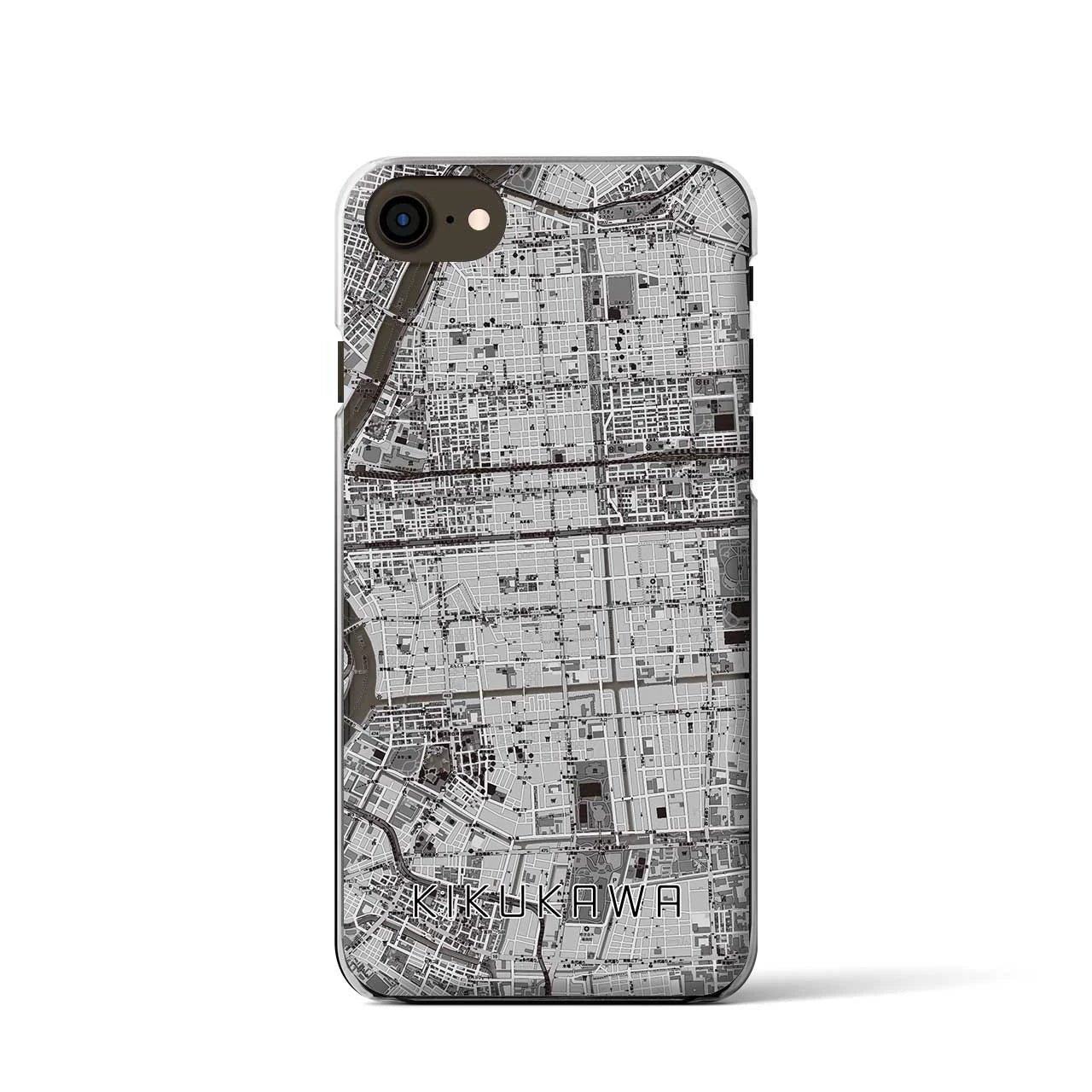 【菊川(東京都)】地図柄iPhoneケース(クリアタイプ)