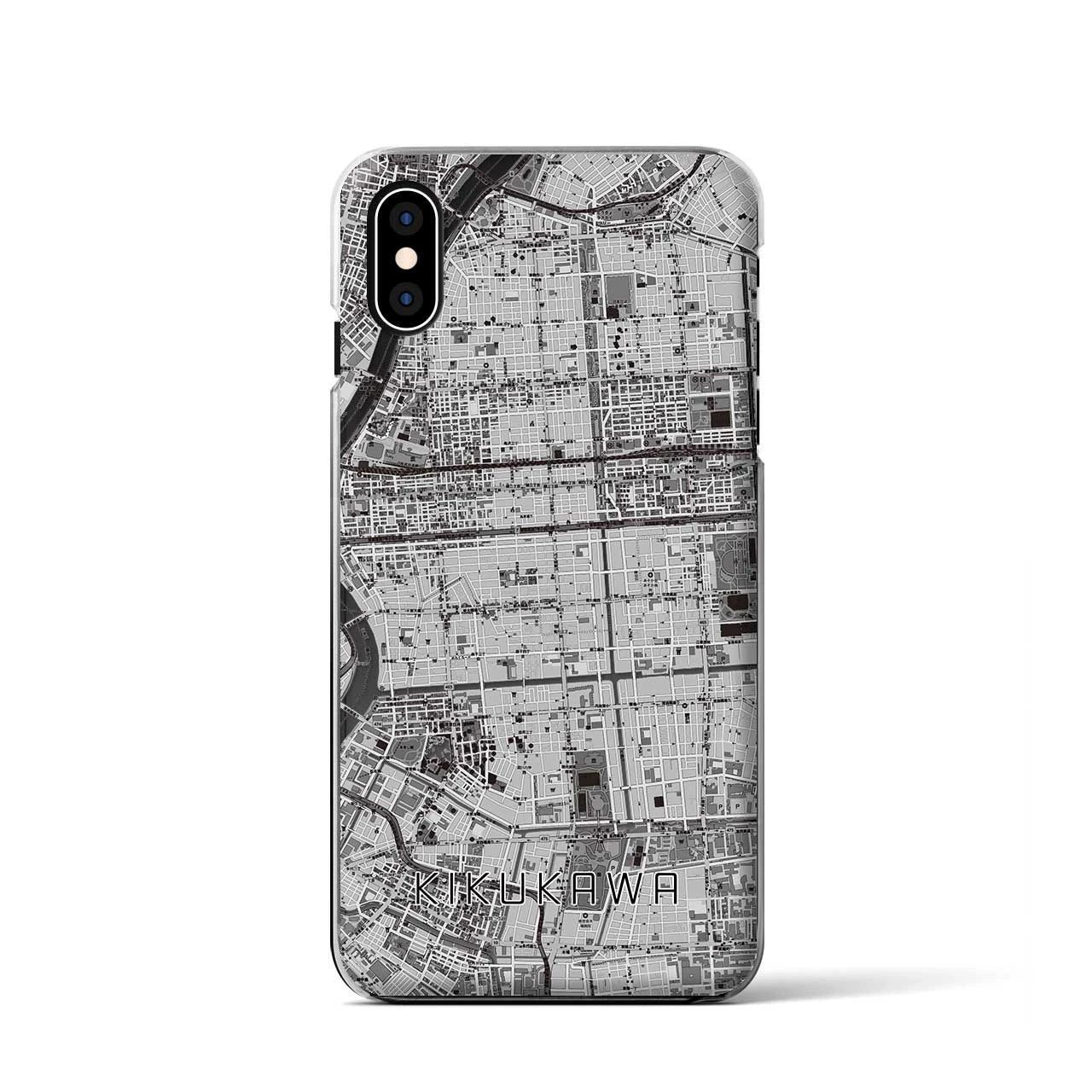 【菊川(東京都)】地図柄iPhoneケース(クリアタイプ)