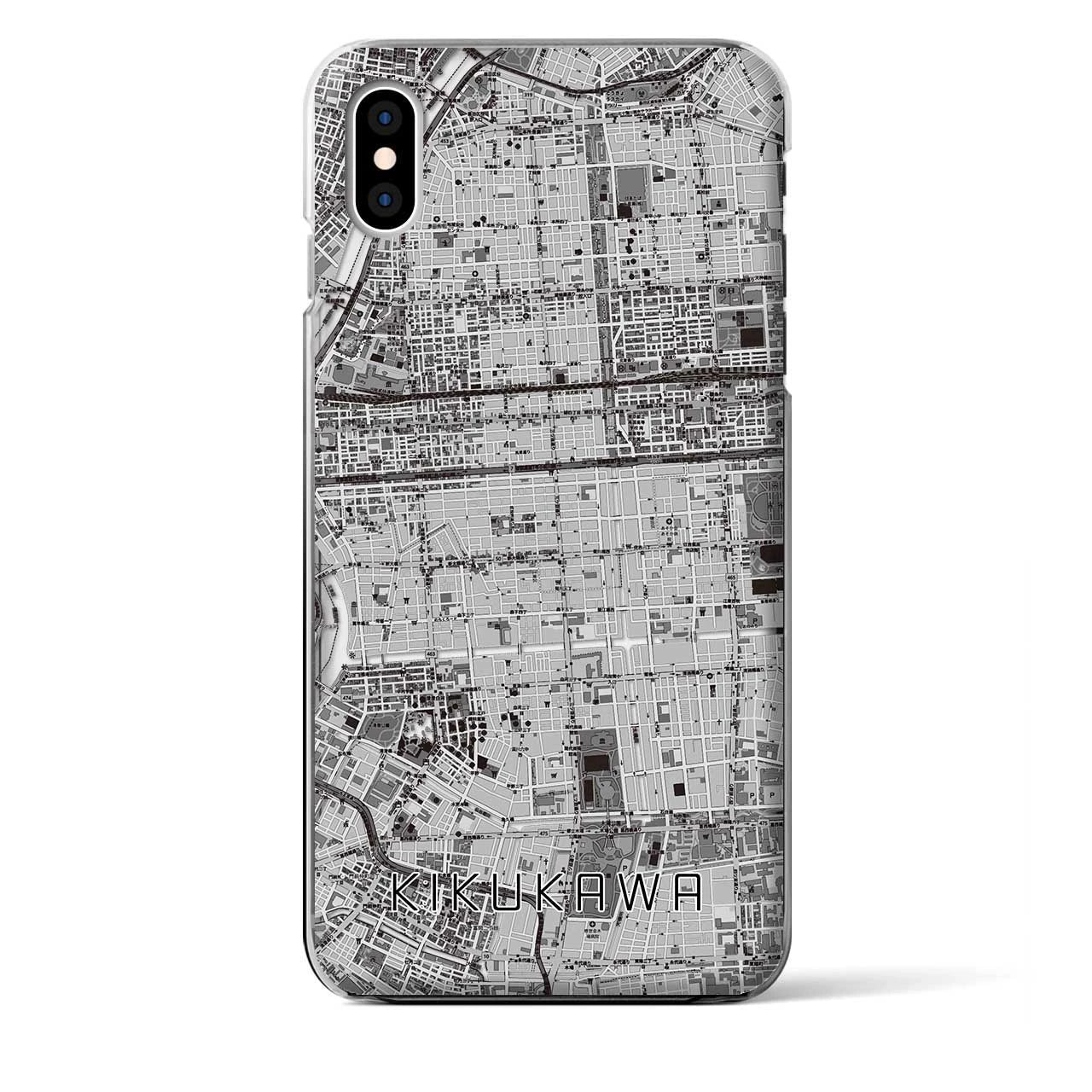 【菊川(東京都)】地図柄iPhoneケース(クリアタイプ)