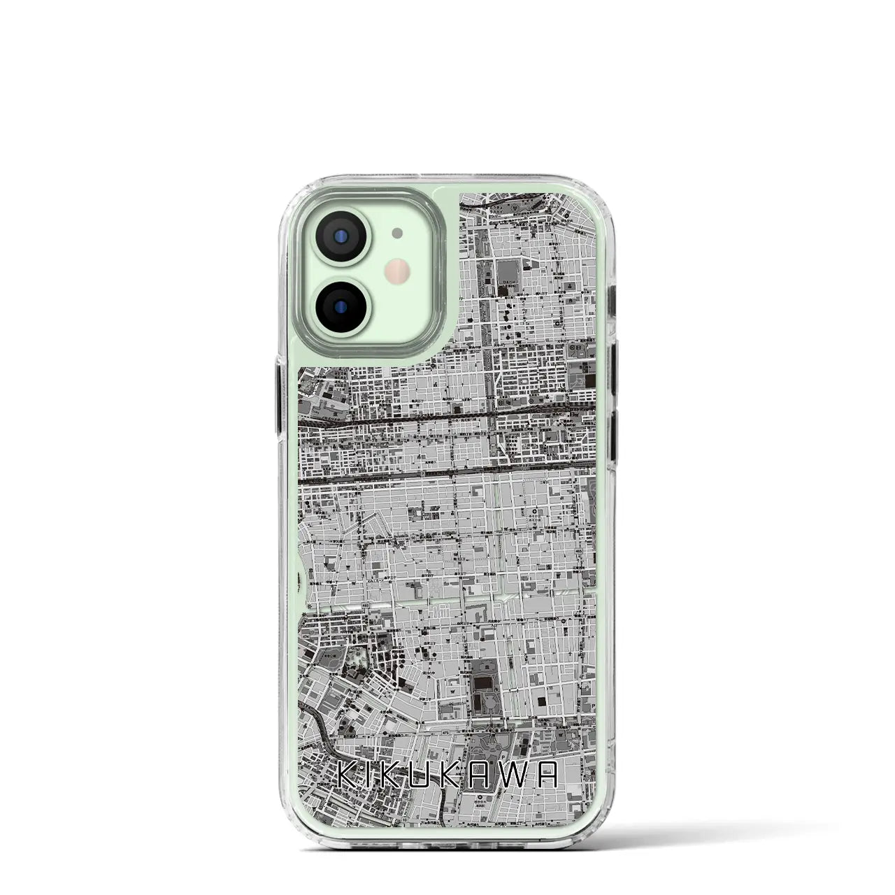 【菊川(東京都)】地図柄iPhoneケース(MagSafeタイプ)