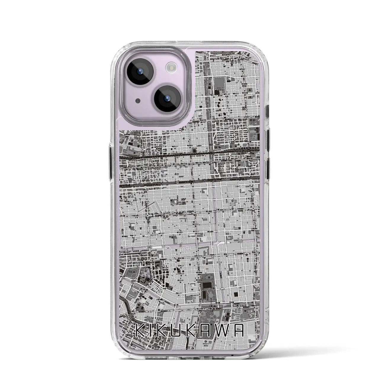 【菊川(東京都)】地図柄iPhoneケース(MagSafeタイプ)