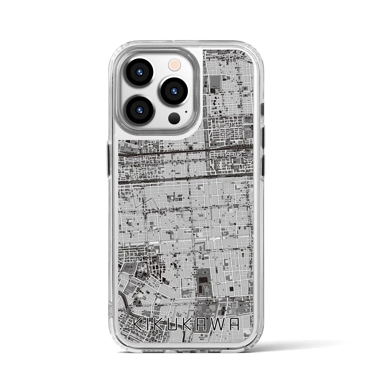 【菊川(東京都)】地図柄iPhoneケース(MagSafeタイプ)