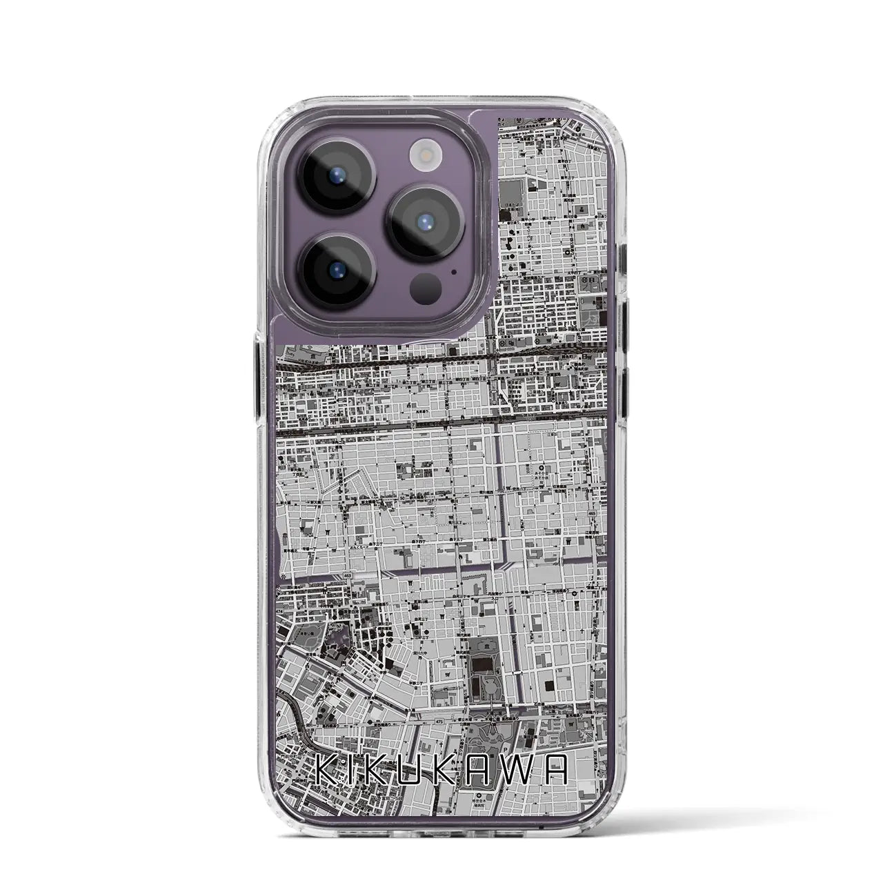 【菊川(東京都)】地図柄iPhoneケース(MagSafeタイプ)