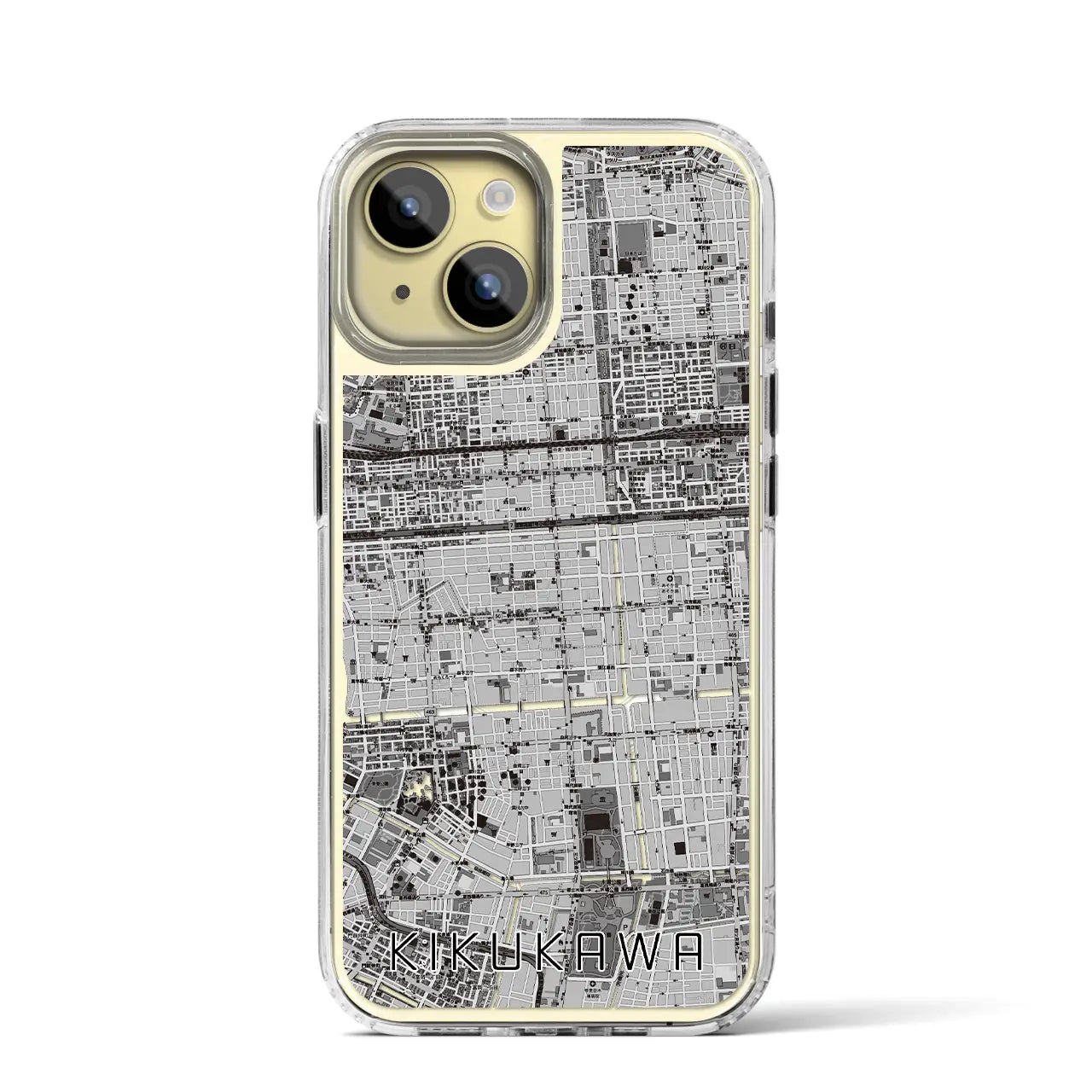 【菊川(東京都)】地図柄iPhoneケース(MagSafeタイプ)