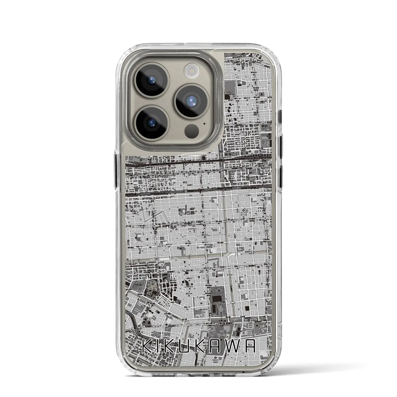 【菊川(東京都)】地図柄iPhoneケース(MagSafeタイプ)