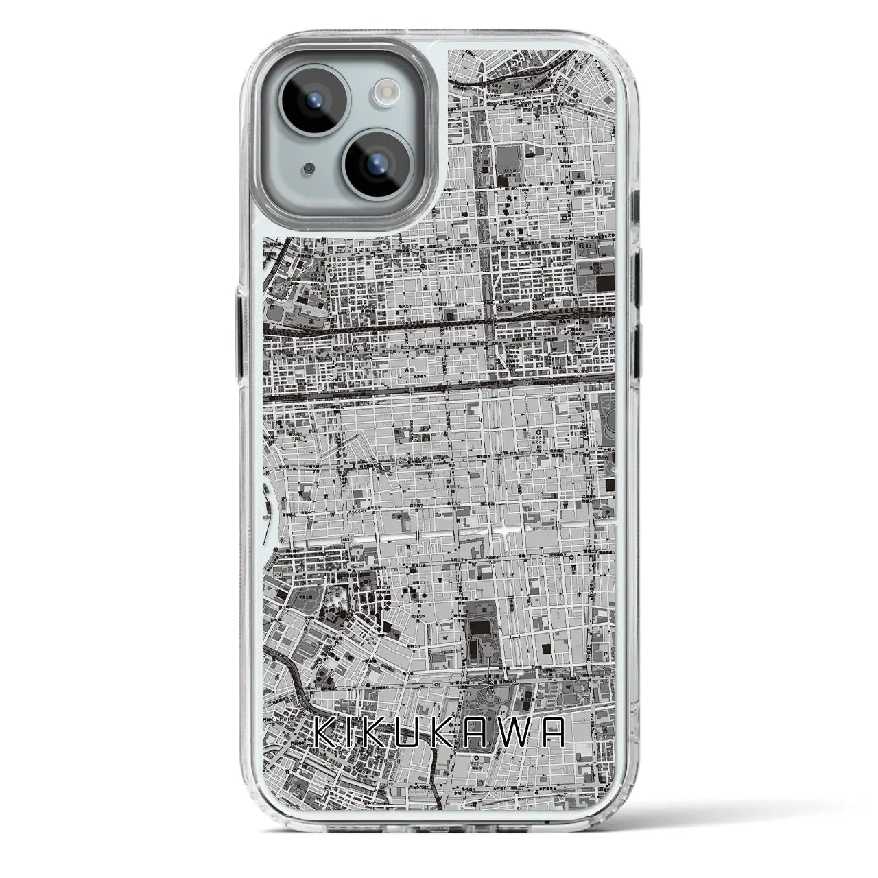 【菊川(東京都)】地図柄iPhoneケース(MagSafeタイプ)