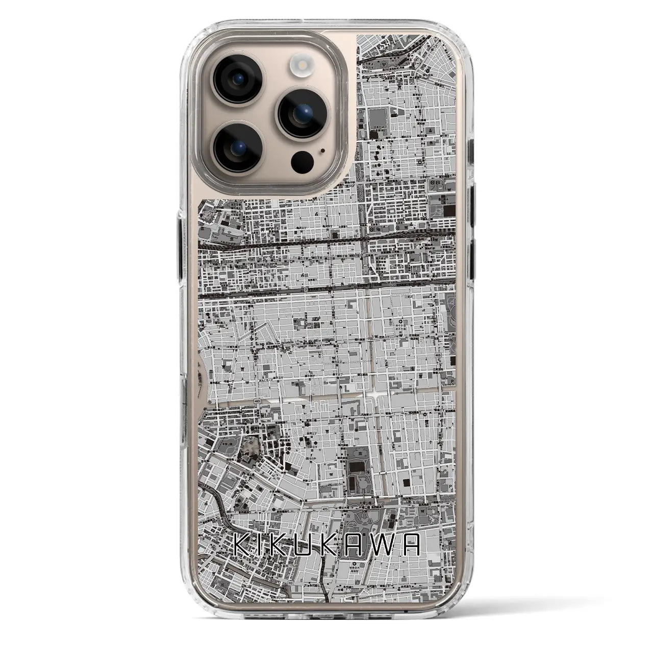 【菊川(東京都)】地図柄iPhoneケース(MagSafeタイプ)