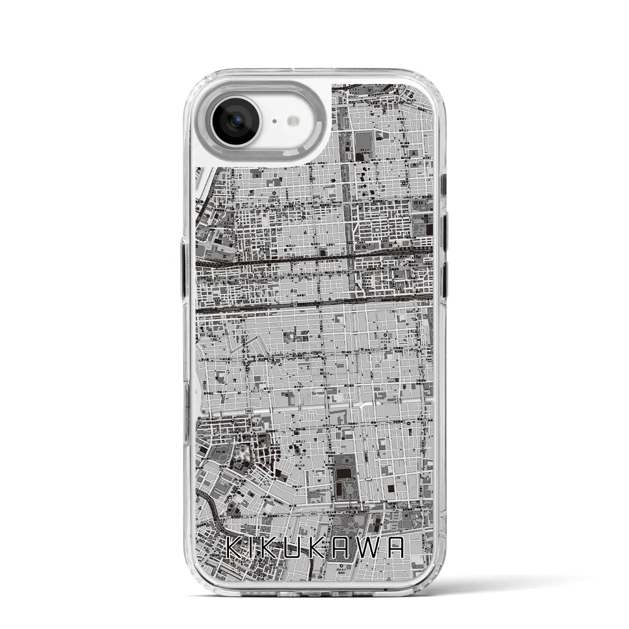 【菊川(東京都)】地図柄iPhoneケース(MagSafeタイプ)