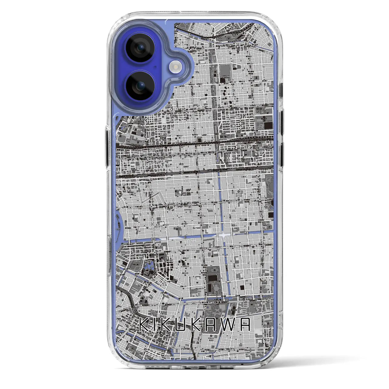 【菊川(東京都)】地図柄iPhoneケース(MagSafeタイプ)