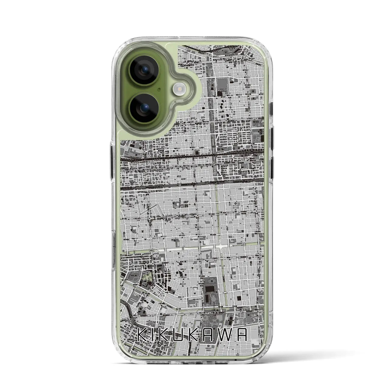 【菊川(東京都)】地図柄iPhoneケース(MagSafeタイプ)