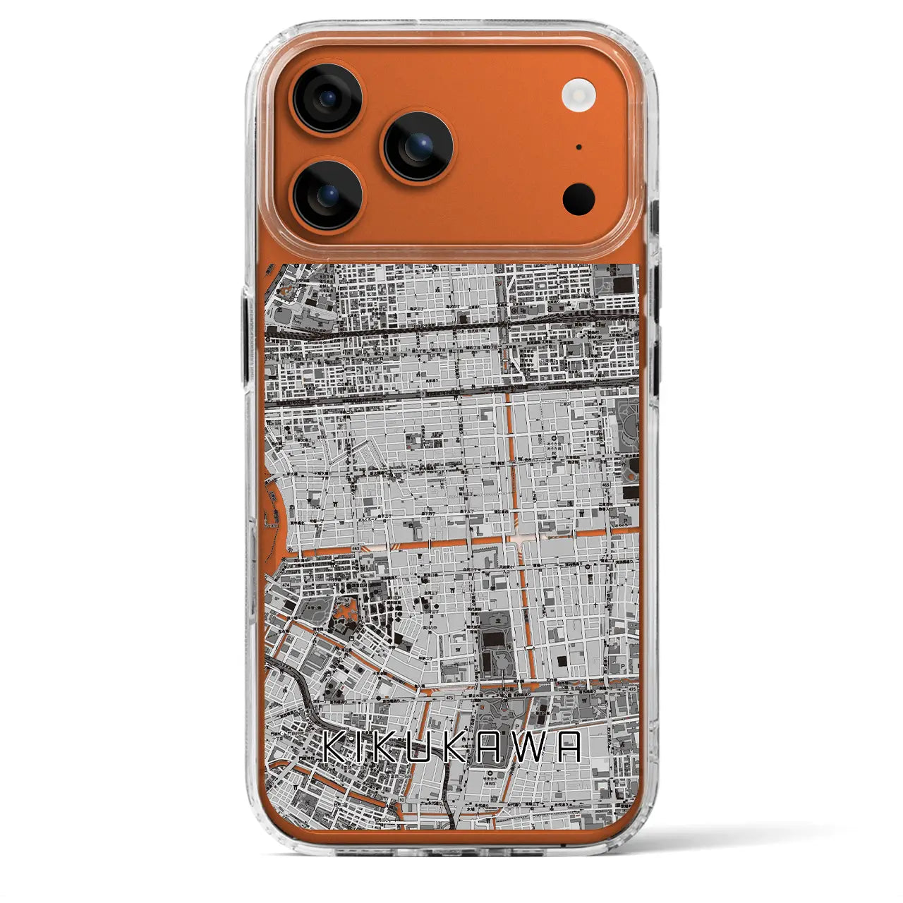 【菊川(東京都)】地図柄iPhoneケース(MagSafeタイプ)