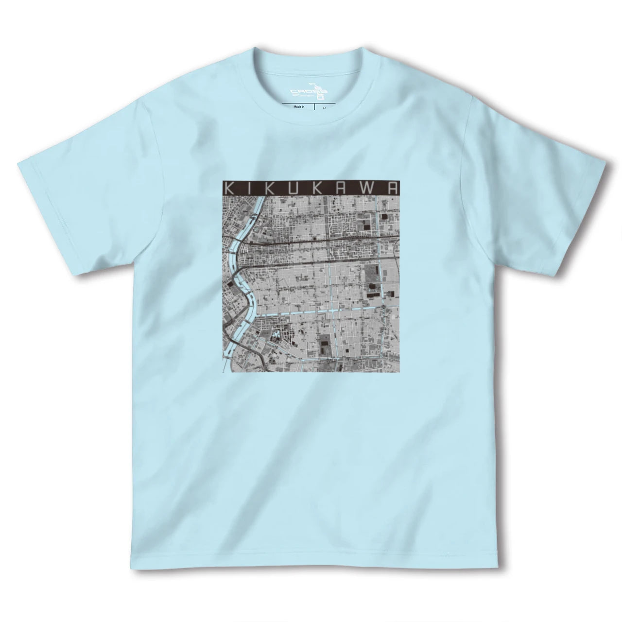 【菊川(東京都)】地図柄ヘビーウェイトTシャツ