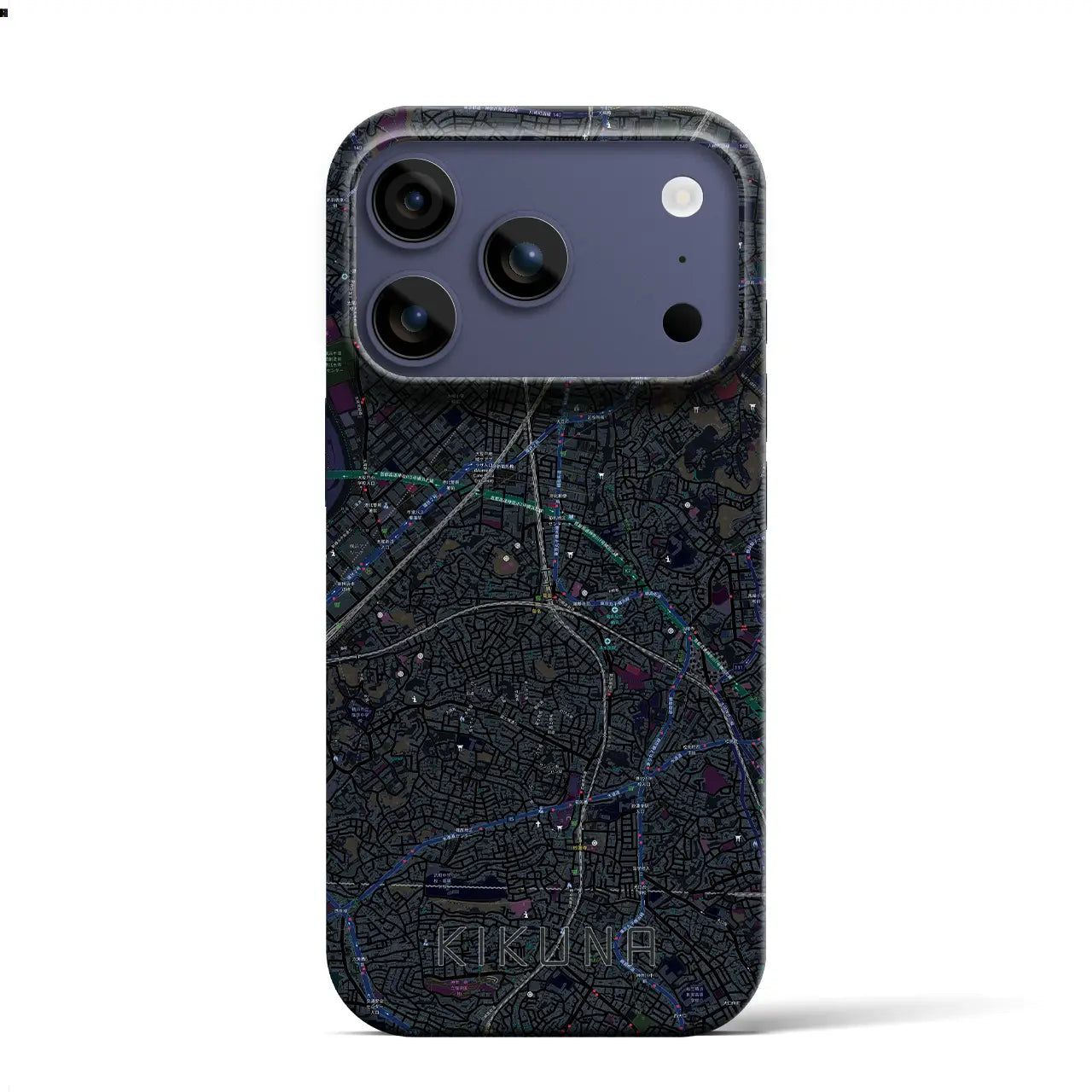 【菊名(神奈川県)】地図柄iPhoneケース(バックカバータイプ)