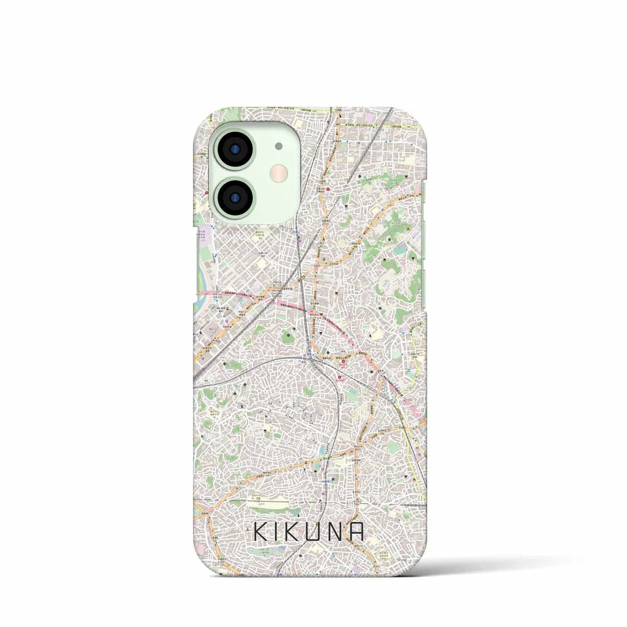 【菊名(神奈川県)】地図柄iPhoneケース(バックカバータイプ)
