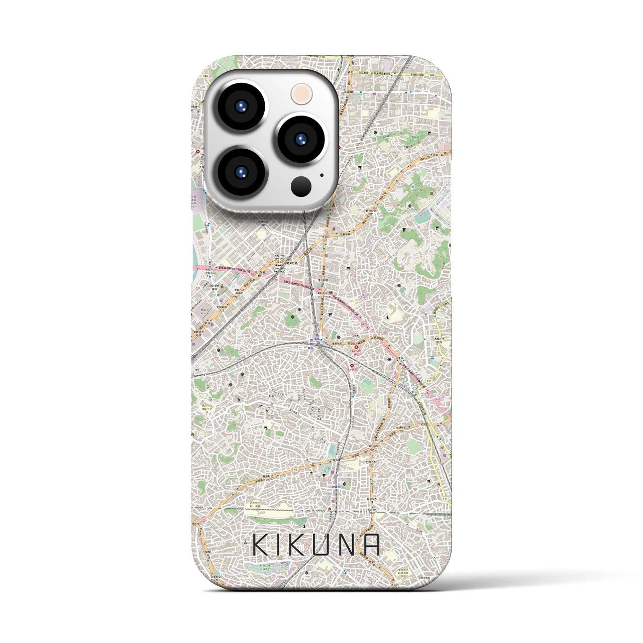 【菊名(神奈川県)】地図柄iPhoneケース(バックカバータイプ)