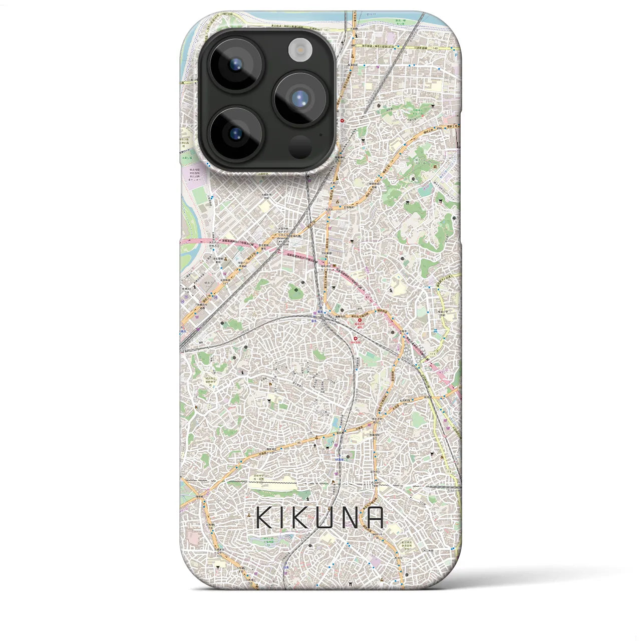 【菊名(神奈川県)】地図柄iPhoneケース(バックカバータイプ)
