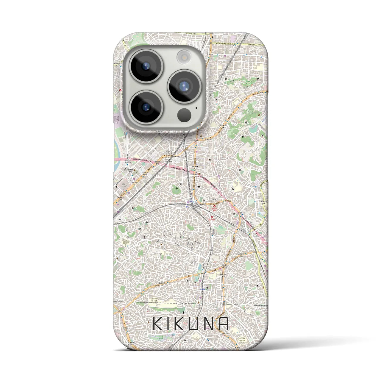 【菊名(神奈川県)】地図柄iPhoneケース(バックカバータイプ)