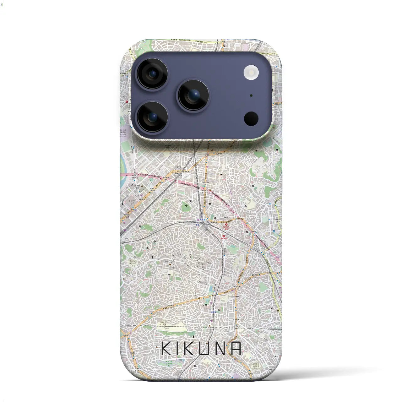 【菊名(神奈川県)】地図柄iPhoneケース(バックカバータイプ)