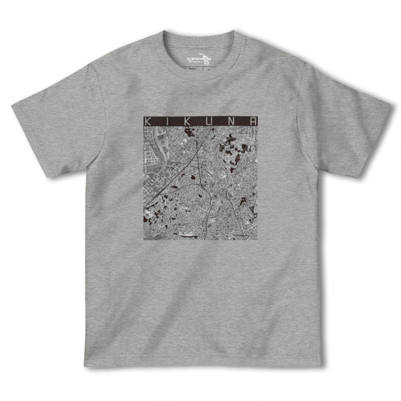 【菊名(神奈川県)】地図柄ヘビーウェイトTシャツ