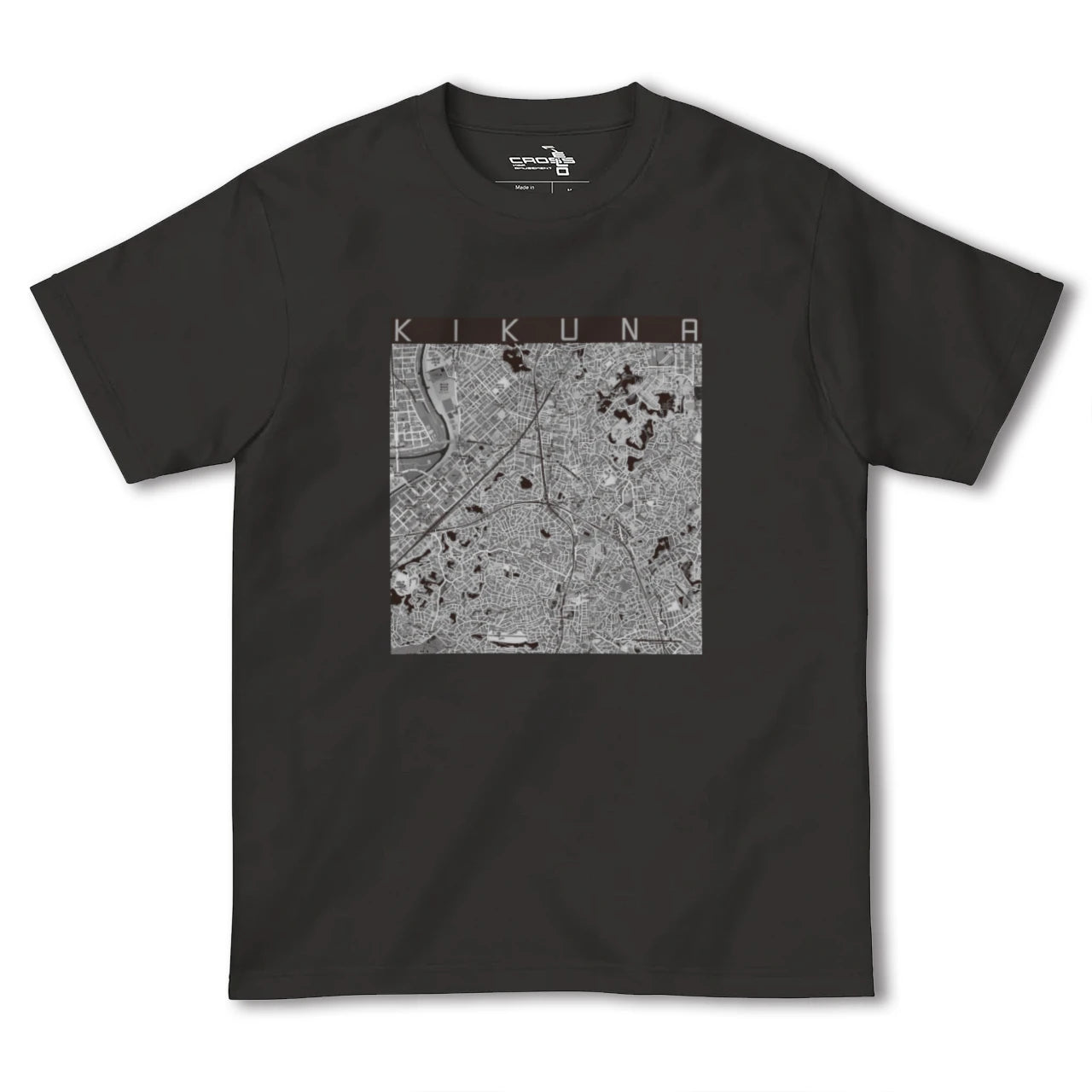 【菊名(神奈川県)】地図柄ヘビーウェイトTシャツ