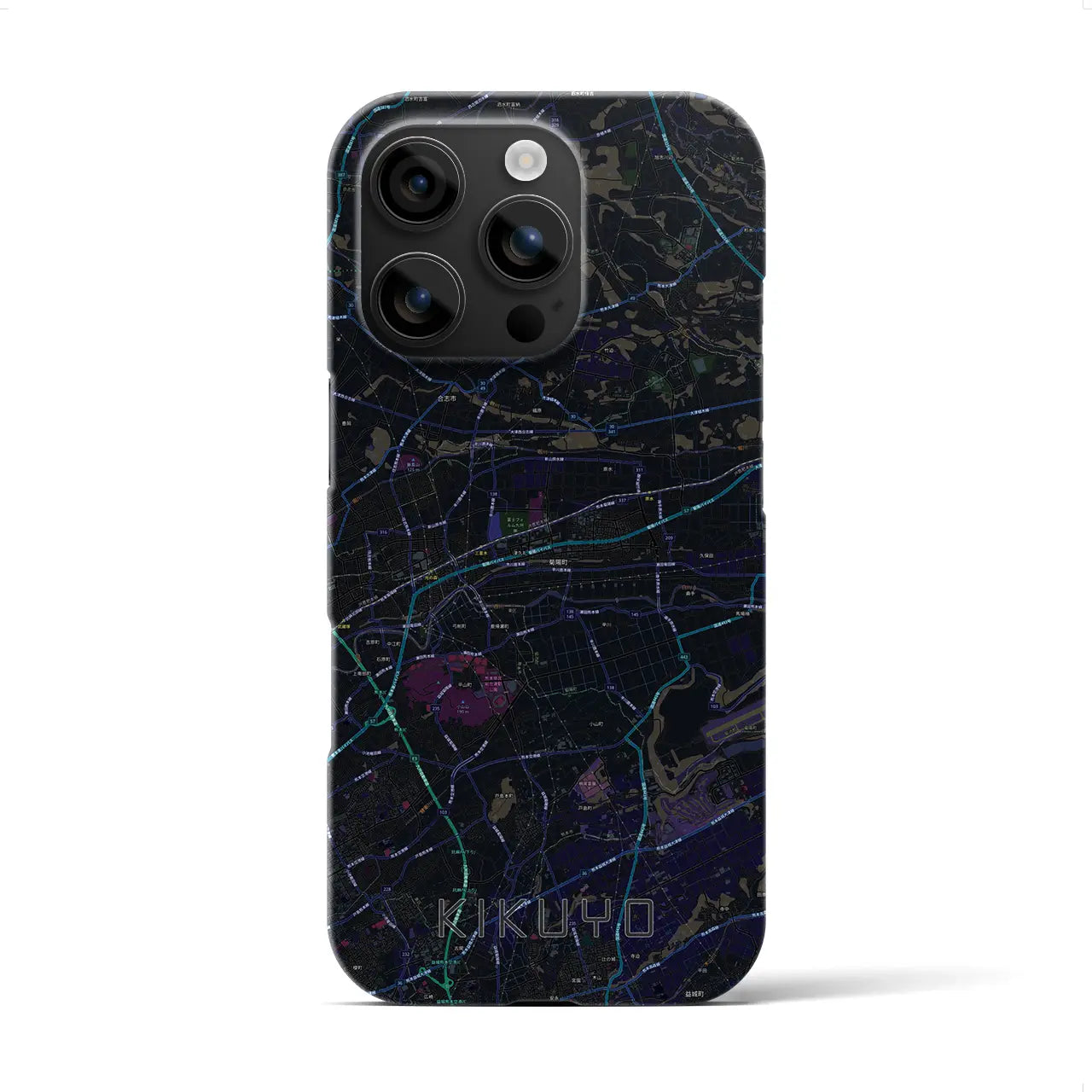 【菊陽(熊本県)】地図柄iPhoneケース(バックカバータイプ)