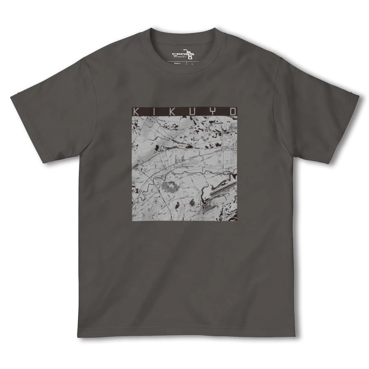 【菊陽(熊本県)】地図柄ヘビーウェイトTシャツ