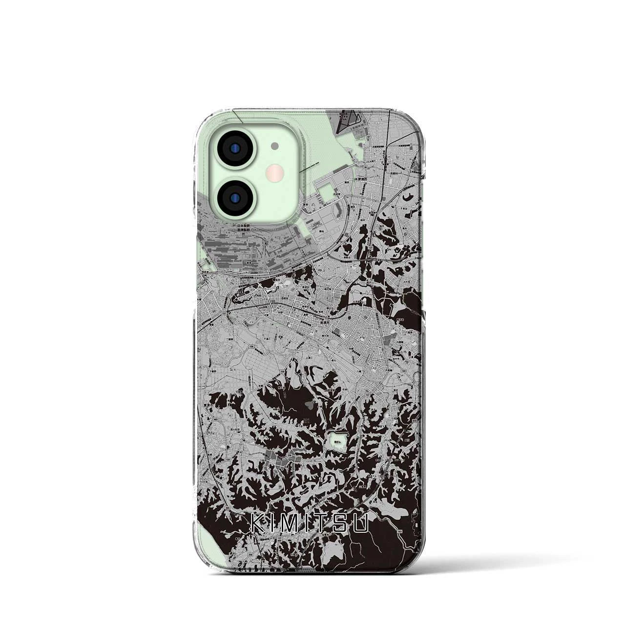 【君津(千葉県)】地図柄iPhoneケース(クリアタイプ)