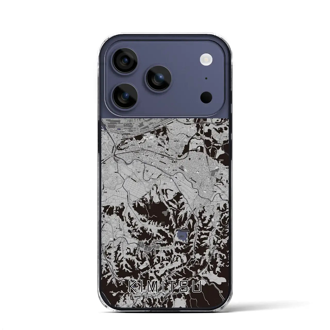 【君津(千葉県)】地図柄iPhoneケース(クリアタイプ)