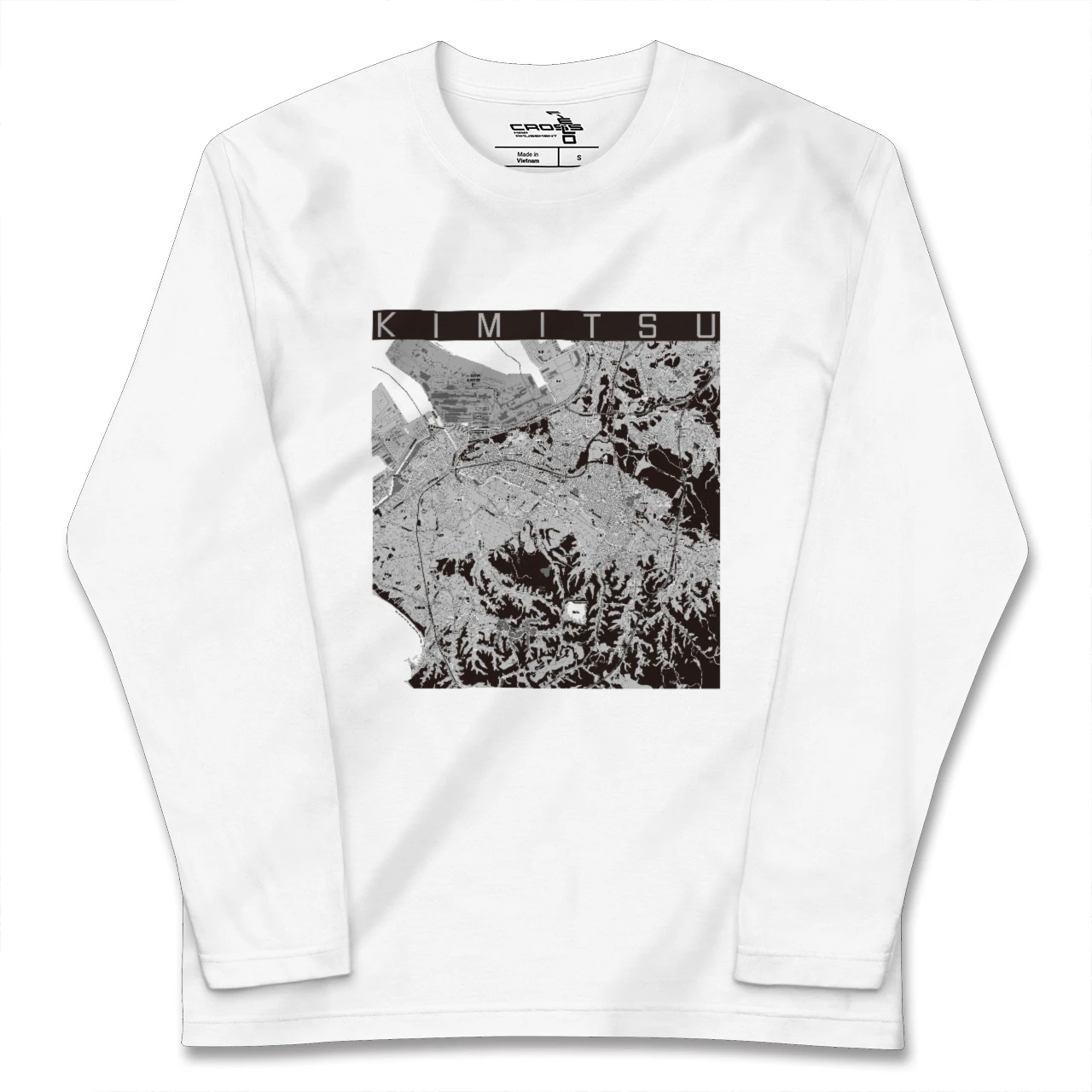 【君津(千葉県)】地図柄ロングスリーブTシャツ