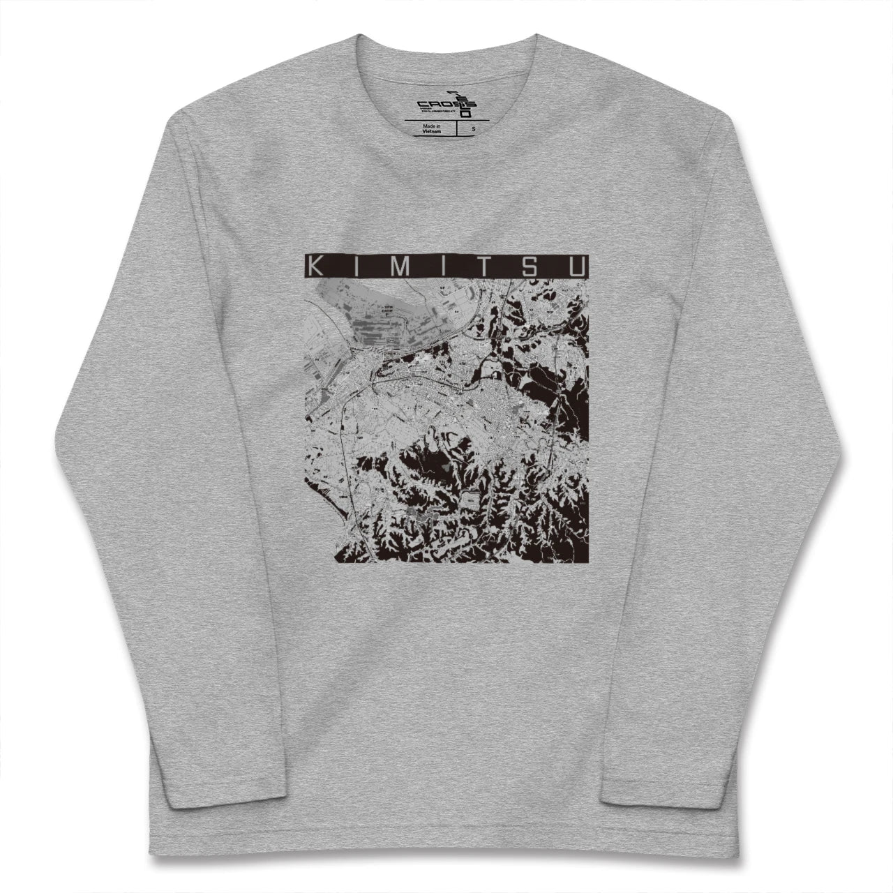 【君津(千葉県)】地図柄ロングスリーブTシャツ