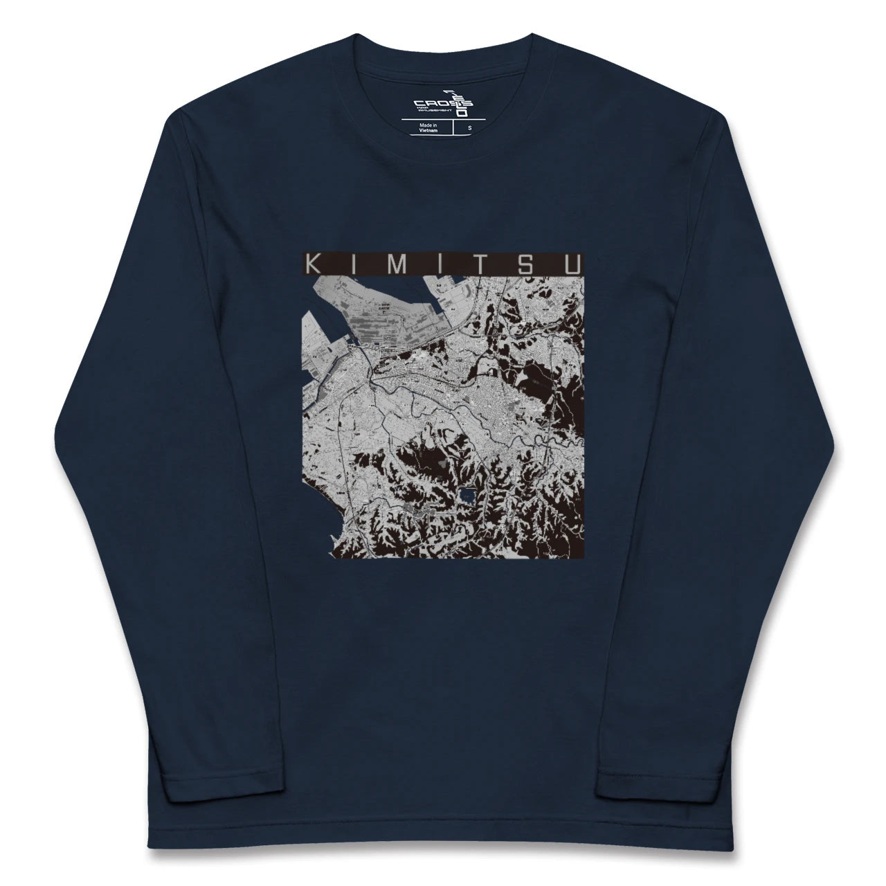 【君津(千葉県)】地図柄ロングスリーブTシャツ